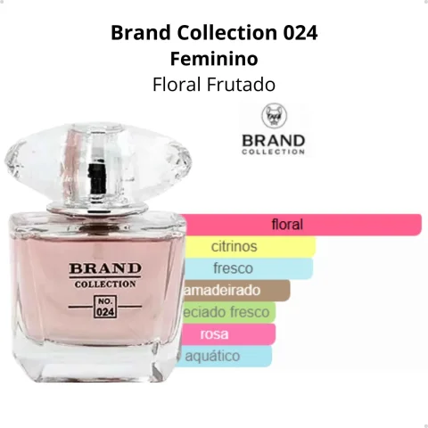 Brand Collection 024 - Inspiração BRIGHT CRYSTAL (Feminino) - EDP - 25ml