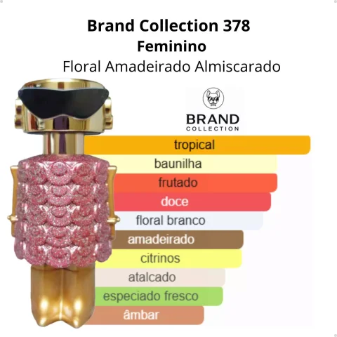 Brand Collection 378 - Inspiração FAME BLOOMING PINK (Feminino) - EDP - 25ml