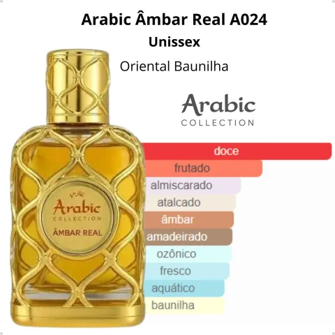 Arabic A026 - Inspiração ROYAL ÂMBAR (UNISSEX) - EDP - 25ML