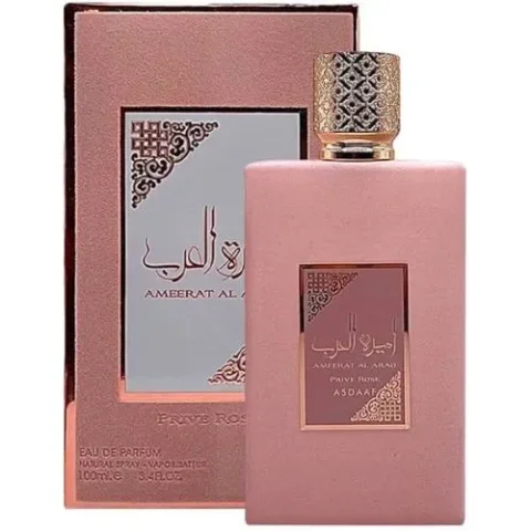 Perfume Árabe Original AMEERAT AL ARAB PRIVE ROSE (FEMININO) - EDP - 100ML
