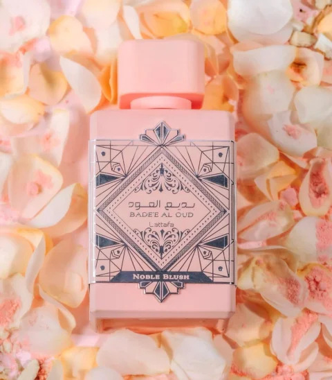 Perfume Árabe Original AL OUD NOBLE BLUSH LATTAFA (FEMININO) - EDP - 100ML