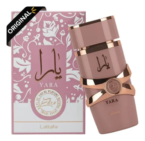 Perfume Árabe Original YARA ROSA ELIXIR LATTAFA (FEMININO) - EDP - 100ML