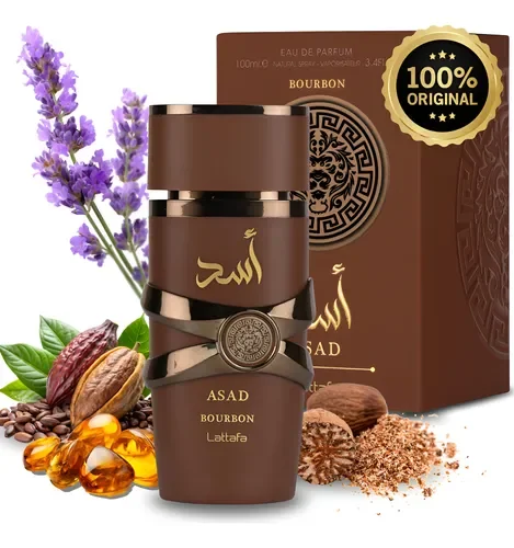 Perfume Árabe Original ASAD BOURBON LATTAFA (MASCULINO) - EDP - 100ML